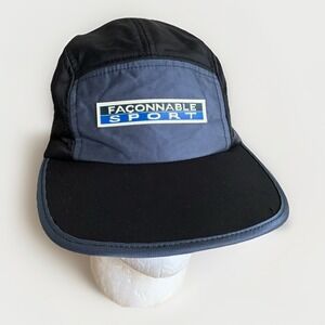 Vintage Faconnable Sport 5 Panel Running Hat Cap Strap Back